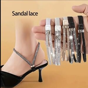 2pcs Rhinestone Shoe Strap
